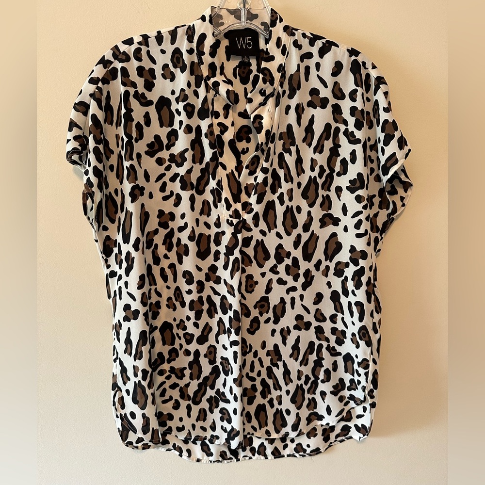 Animal print blouse